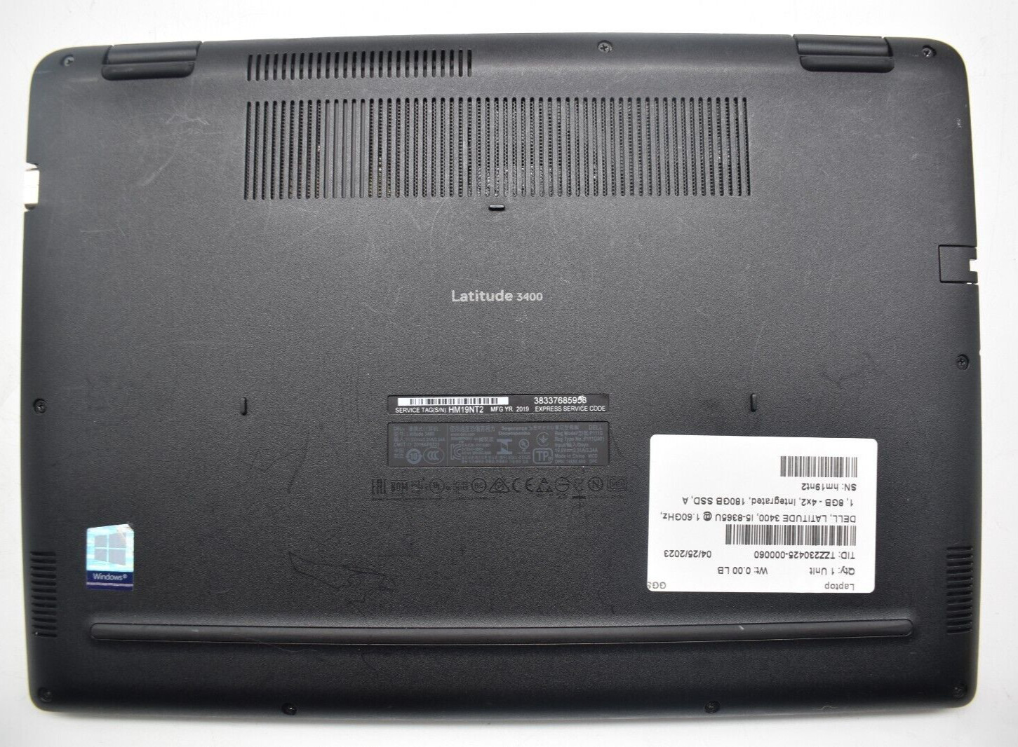 14″ Dell LATITUDE 3400 Laptop i5-8265U @ 1.60GHz 8GB RAM 1TB HDD Win 11 Pro *B*