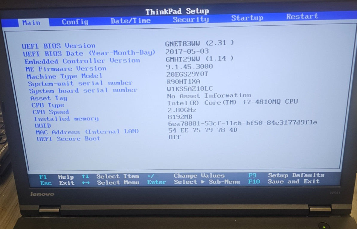 Lot of 2 Lenovo Thinkpad W541 Laptop i7-4810MQ 8GB No HDD/Batt/Adapter 2GB Card