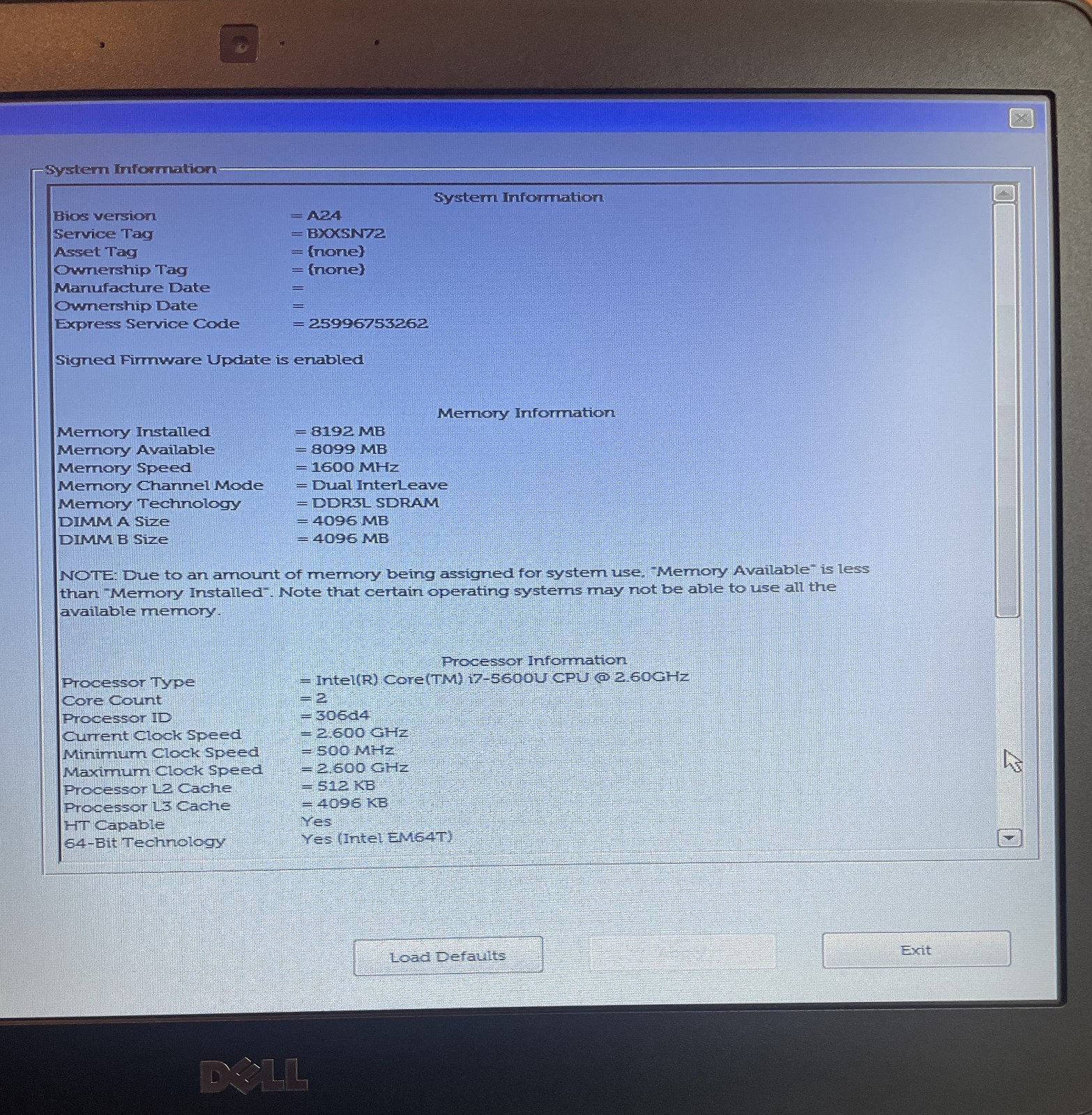 Dell Latitude E7450 14″ Intel Core i7-5600U 2.6GHz 8GB 256GB SSD Windows 11