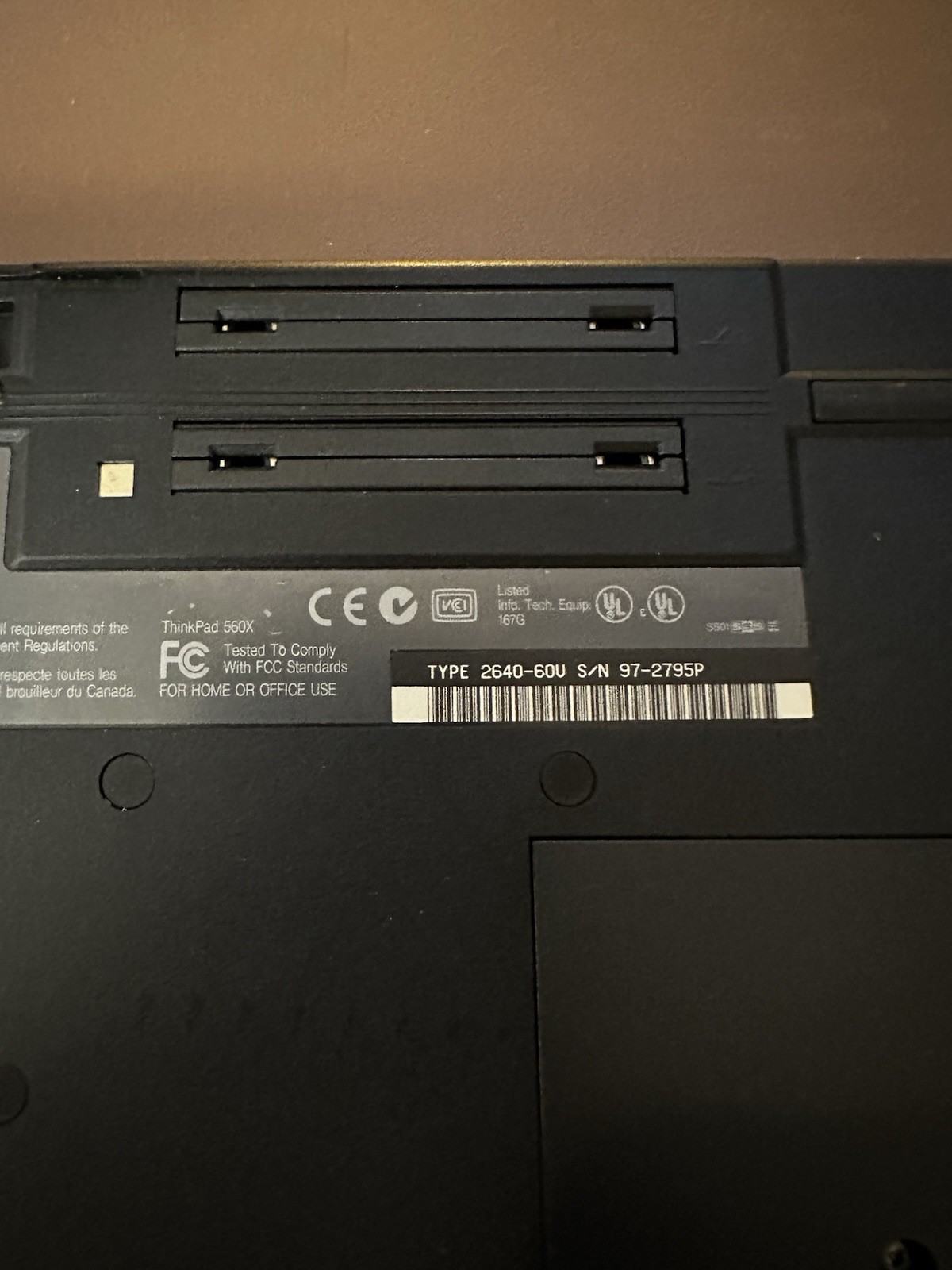 IBM ThinkPad 560X Type 2640 Pentium MMX 12.1” Vintage Retro Laptop untested
