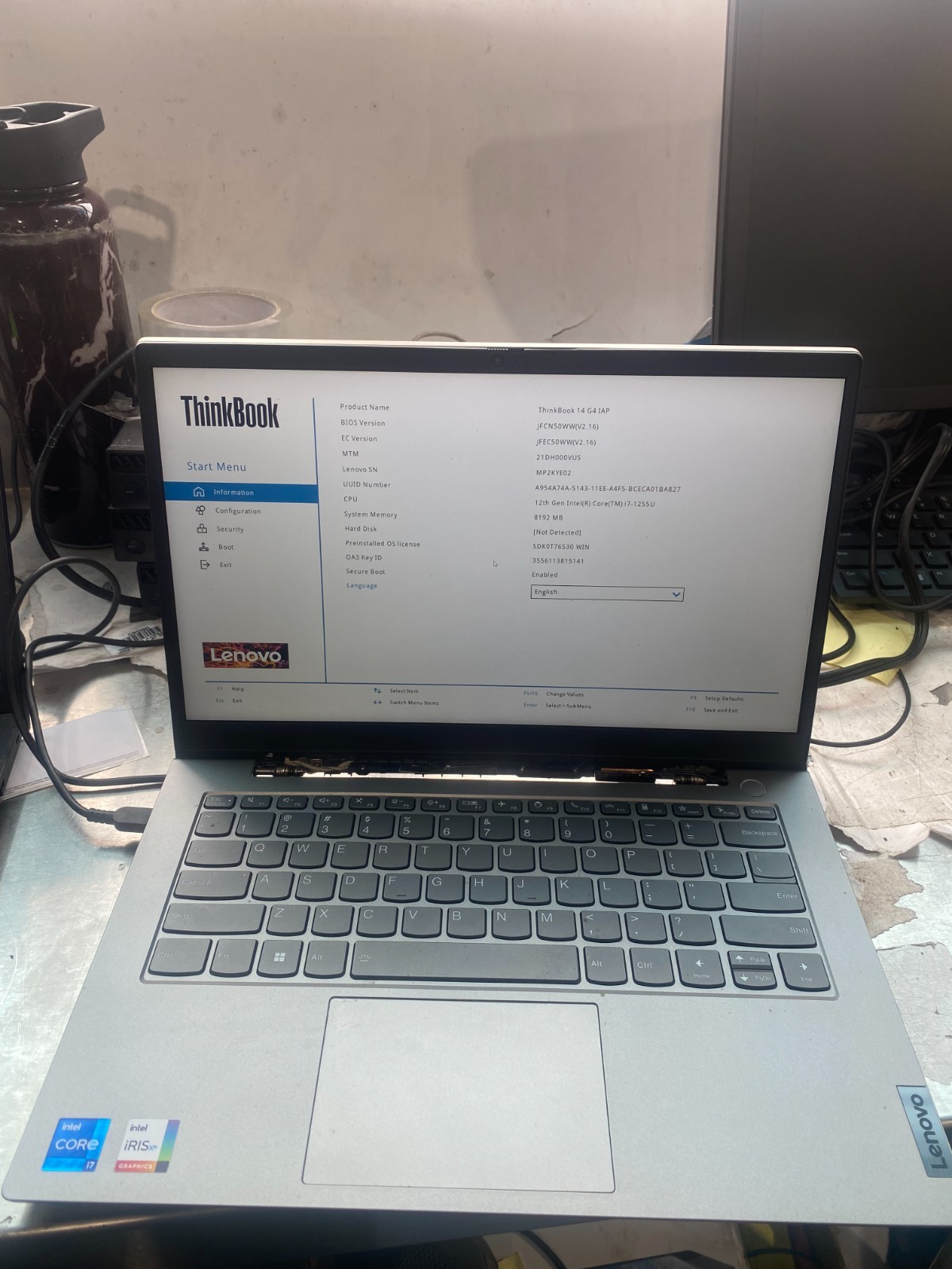Lenovo ThinkBook 14 G4 IAP i7-1255U 8GB 256GB WIN11PRO NO CHARGER INCLUDED