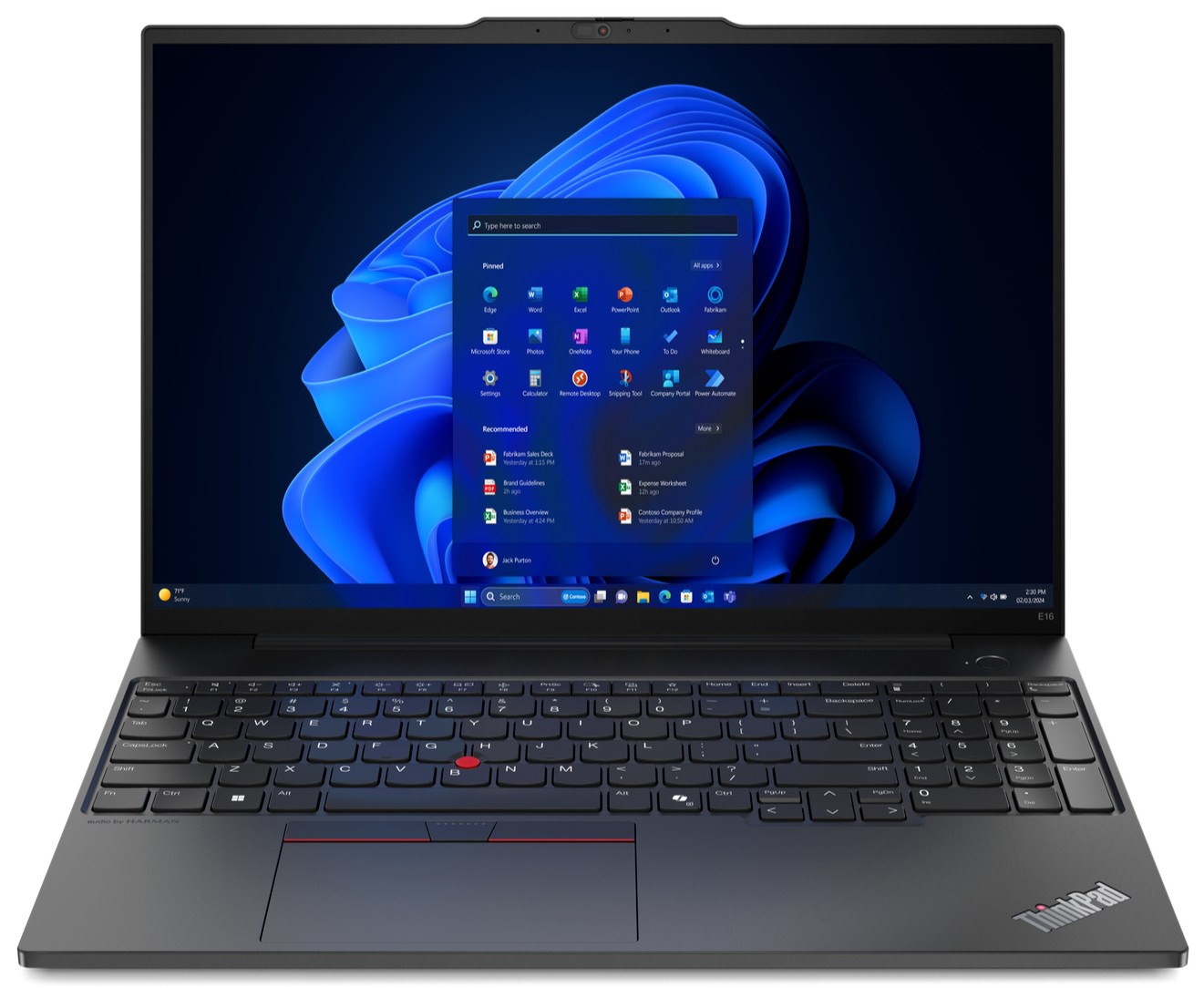 New Lenovo ThinkPad E16 Gen 2 16″ FHD+ Ryzen 5 7535U 32GB 1TB SSD CAM FPR W11P