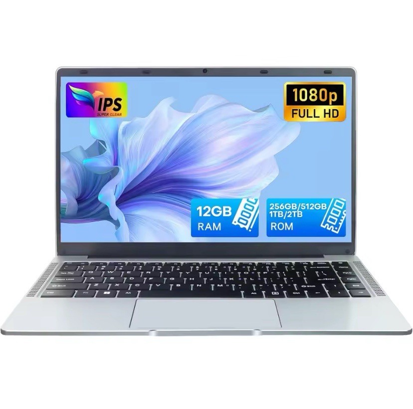 14.1” Ultra Slim Windows 11 Pro Laptop Computer Intel 12GB RAM 1TB 1080P HD