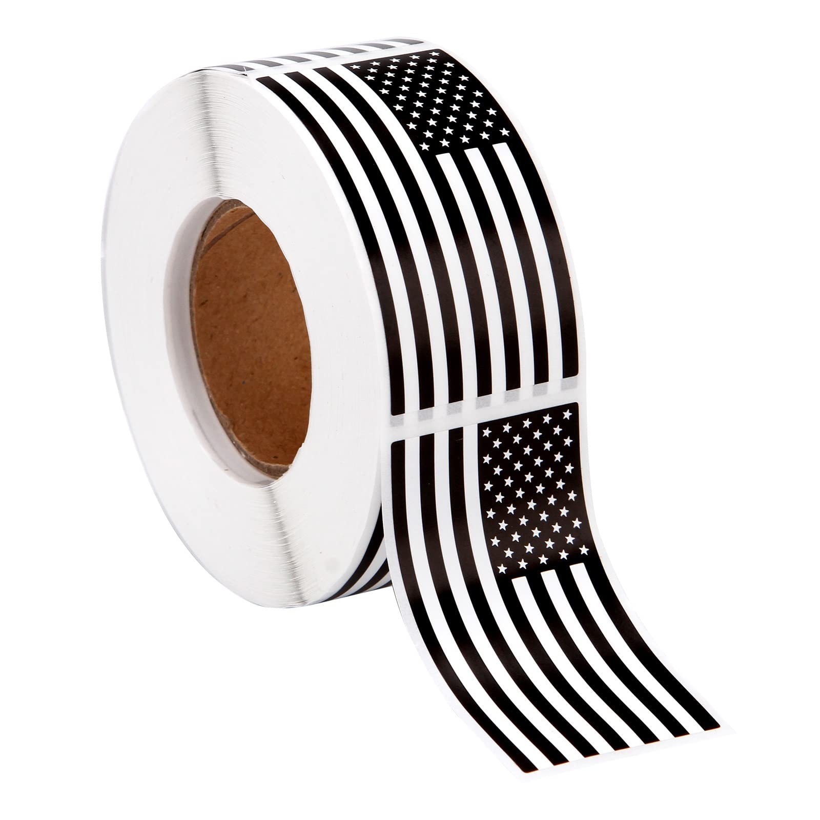 Black American Flag Sticker for Decals Roll Waterproof, Black USA Flag Stickers