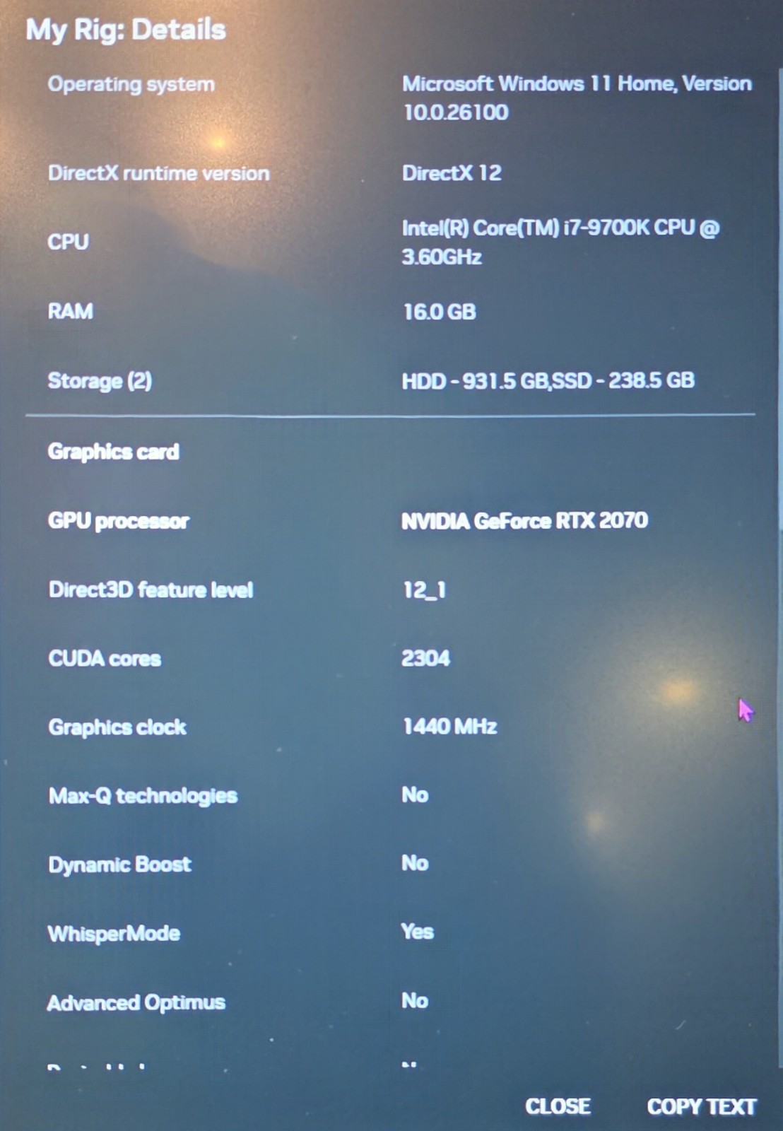 Alienware Area-51m R1 i7-9700K RTX 2070 16GB 256GB SSD 144Hz Excellent
