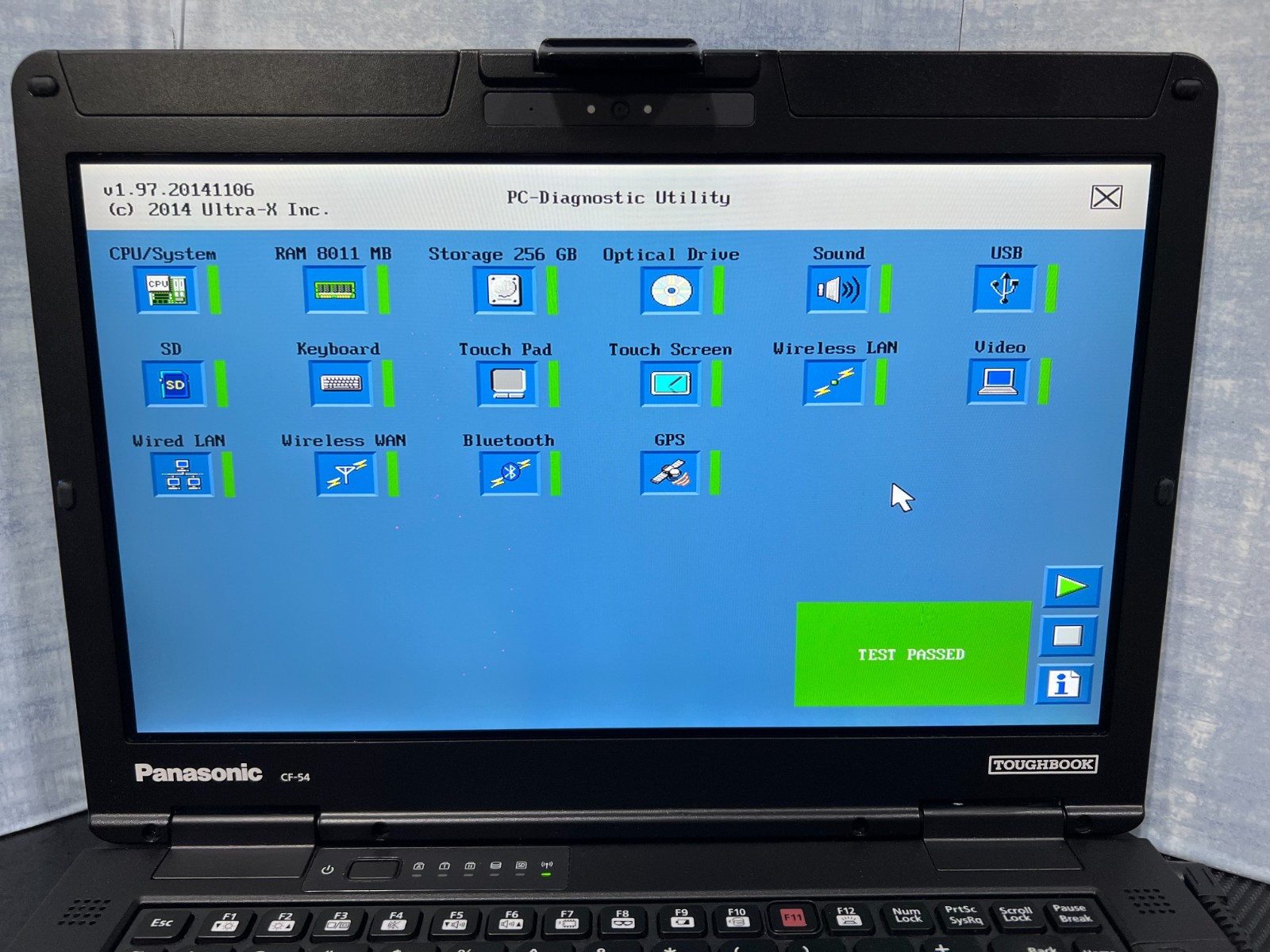 CF-54F9885KM, i5-6300U 2.40Ghz,8GB Mem,256GB SSD,Touchscreen,4G LTE,GPS,3,820Hrs