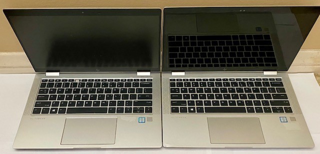 LOT 2 HP EliteBook x360 1030 G3 G4 16GB i7 1.90GHz