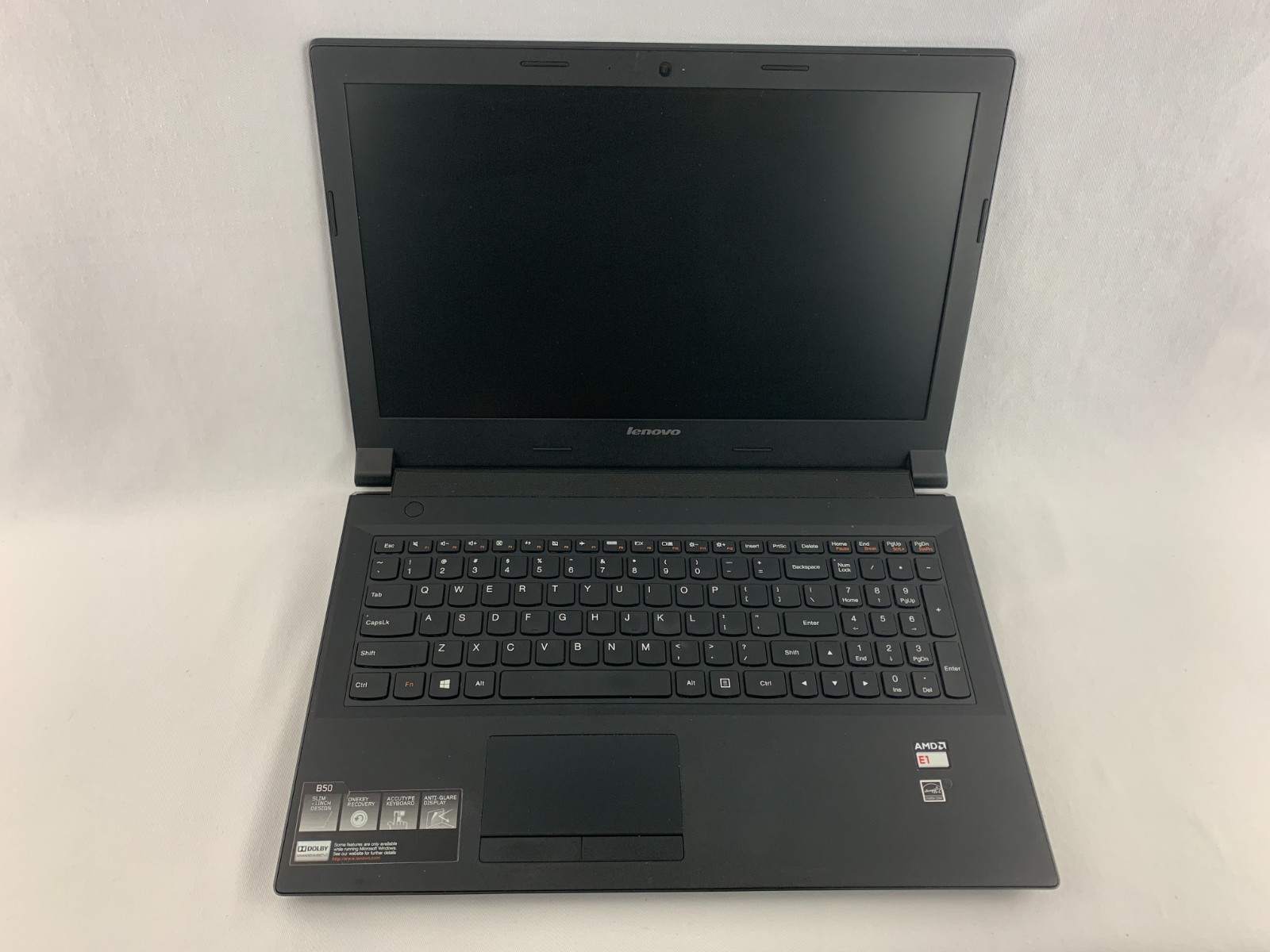 Lenovo B50-45 Laptop AMD E1-6010 1.35GHz 4GB RAM 320GB HDD, Bad Battery