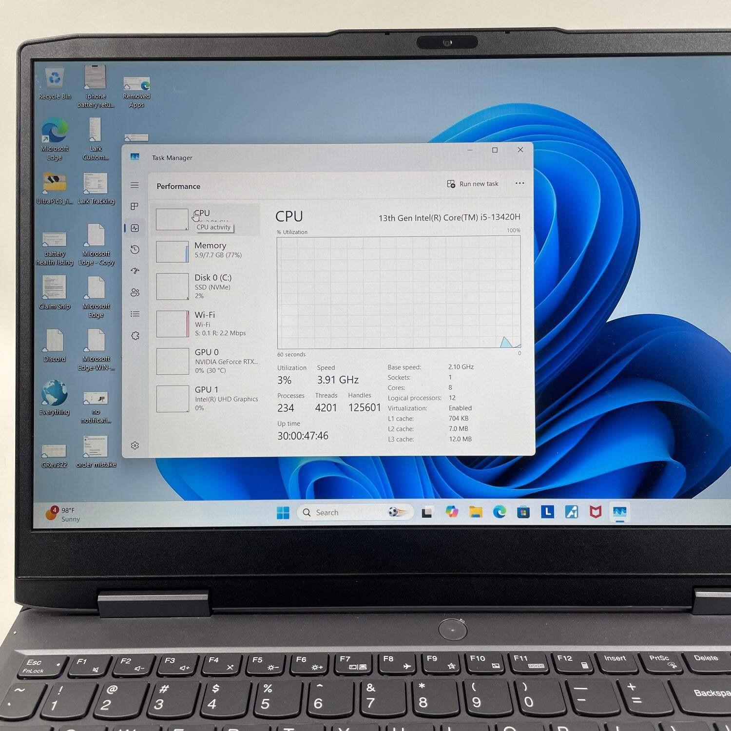 Lenovo LOQ 15 15IRH8 15.6″ i5-13420H 2.1GHz 8GB RAM 1TB SSD GeForce RTX 3050