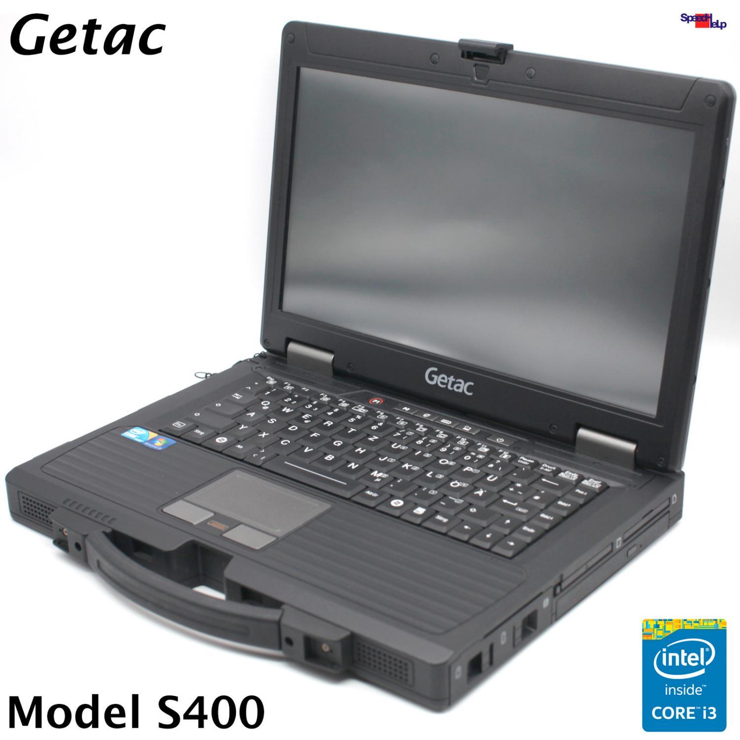 Getac S400 Notebook Laptop Core I3-M380 256GB SSD 4GB RAM Windows 7 Pro WLAN BT