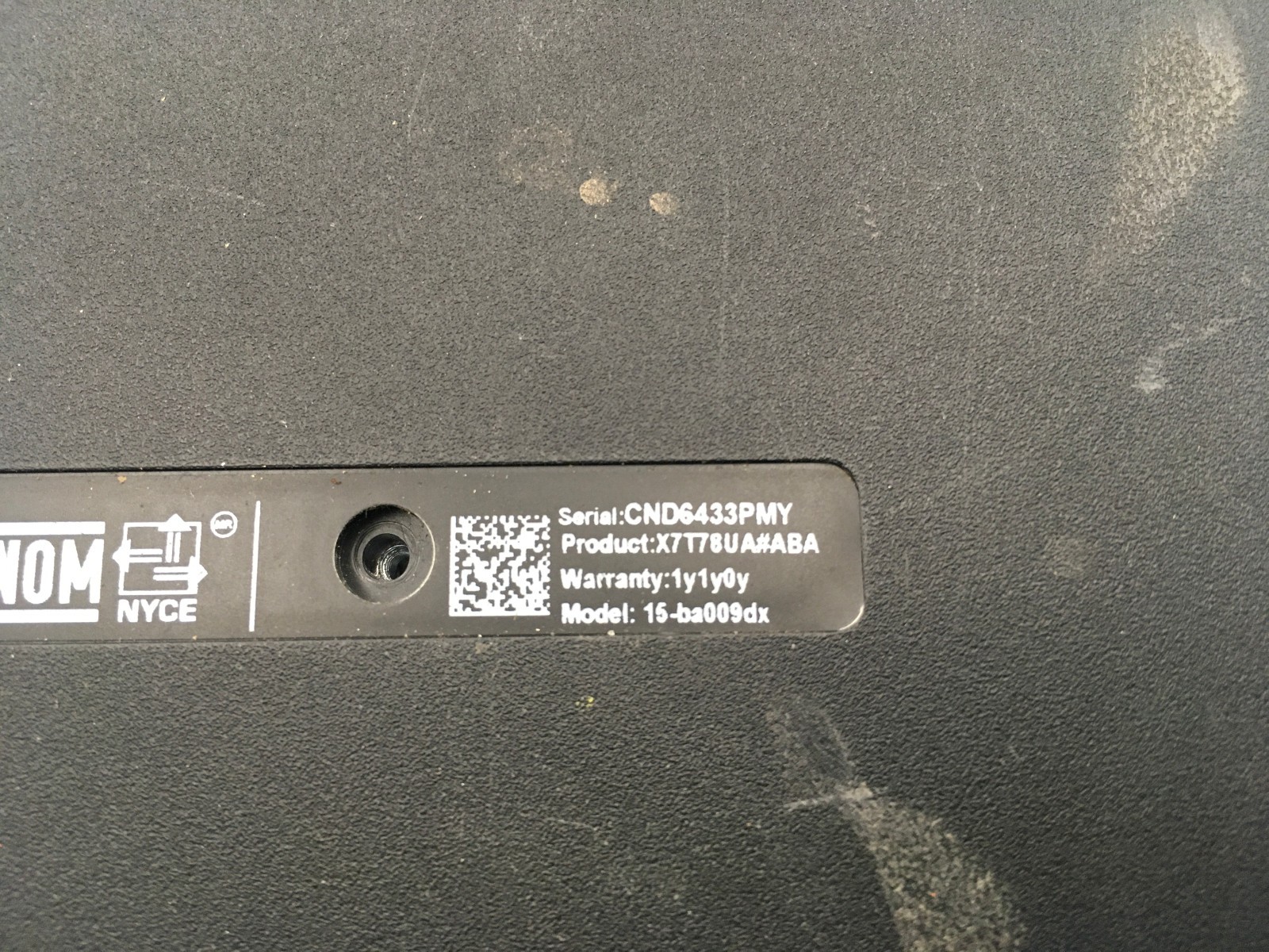 HP 15 BA009DX LAPTOP – FOR PARTS/REPAIR – AMD A6-7310 – NO RAM – READ DESC – BB!