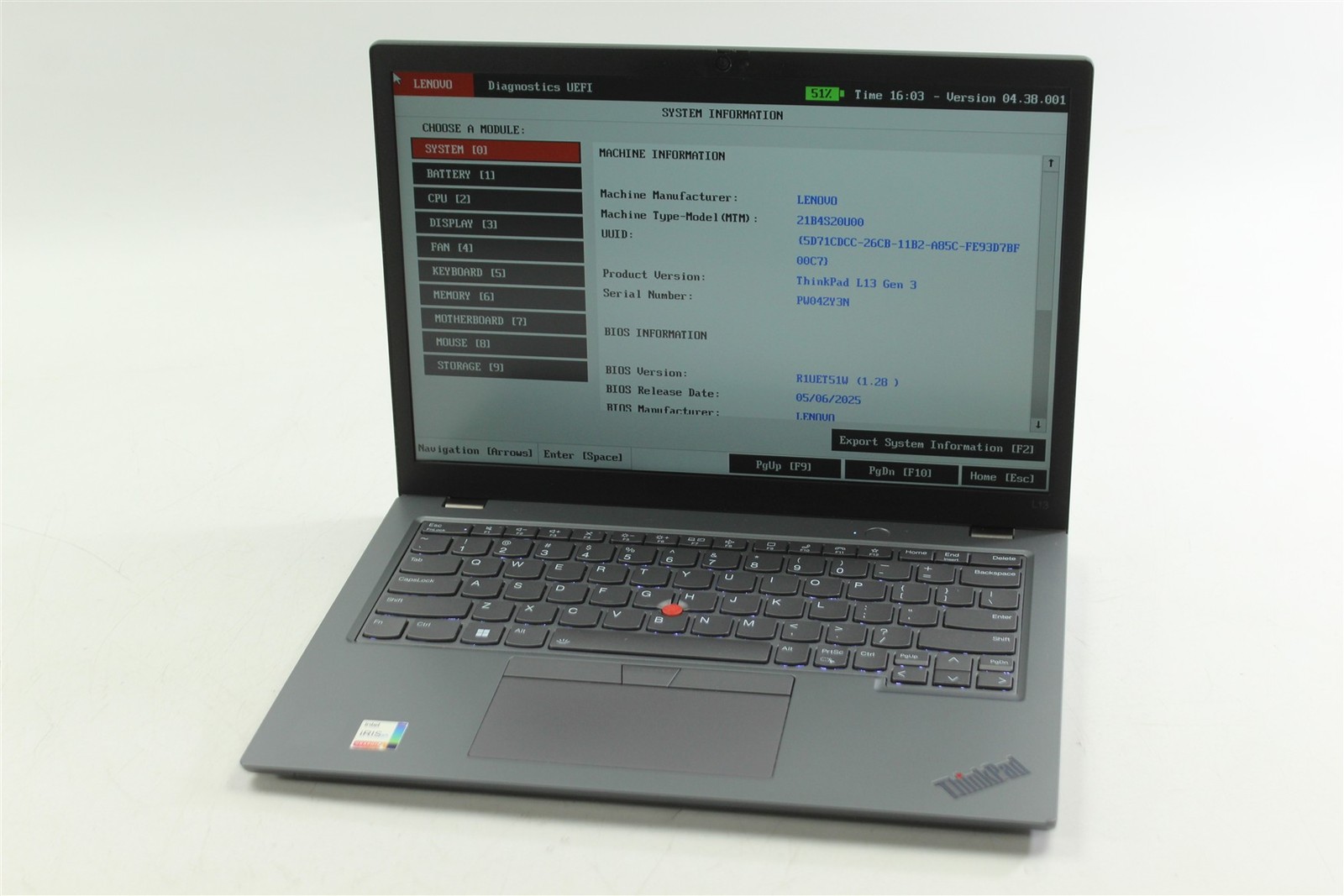 Lenovo ThinkPad L13 Gen 3 13.3″ i5-1245U 1.6GHz 256GB SSD 16GB RAM W11P