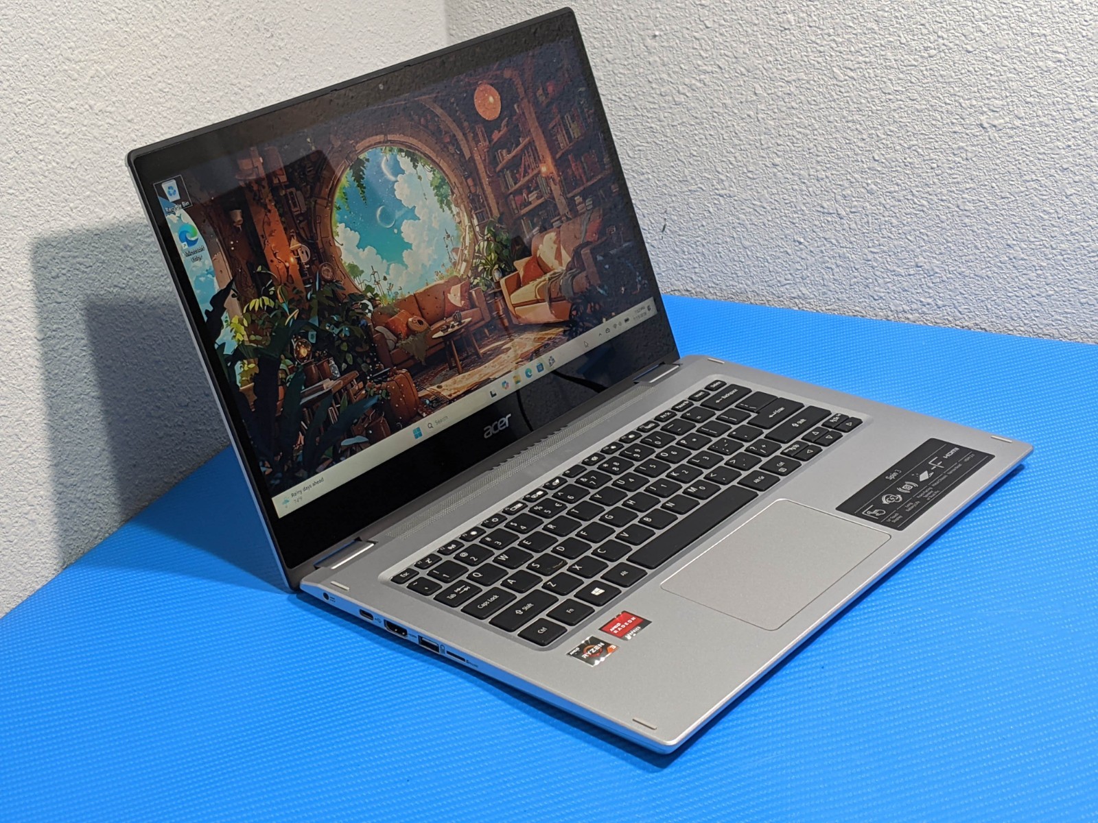 Acer Spin 3 SP314-21 TOUCH 14″HD Ryzen 3 3250U 2.6GHz 4GB 128GB SSD 100tt +PA