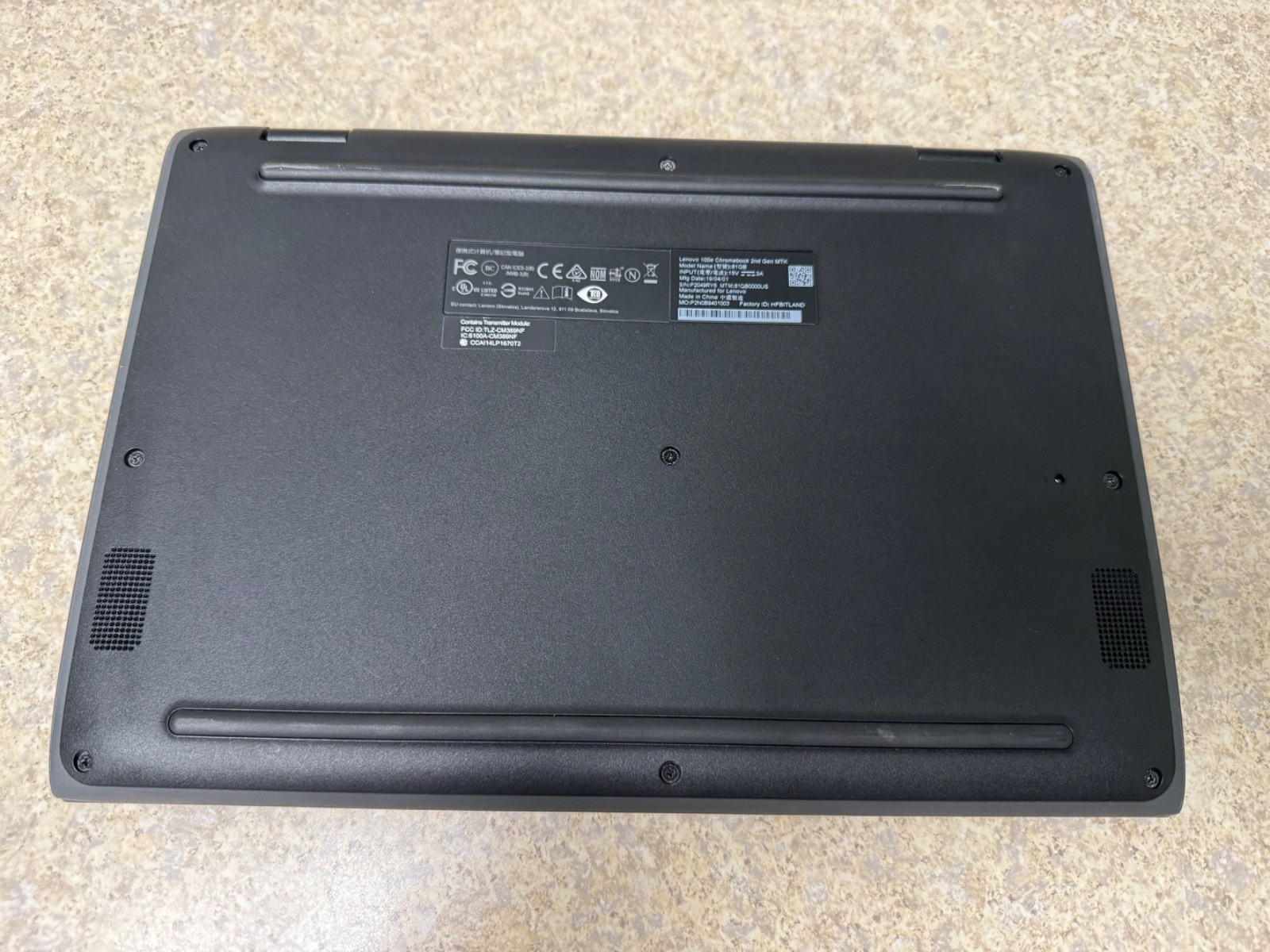 Lenovo 100E Chromebook 2nd Generation 81QB0000US 11.6in. MTK8173C 32GB SSD