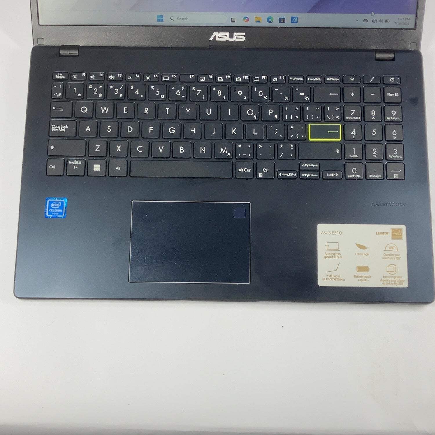 Asus Notebook L510M 15.6″ Celeron N4020 1.1GHz 4GB RAM 128GB SSD WIN 11