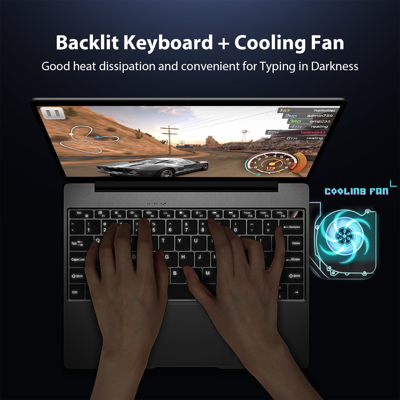 CHUWI GemiBook Pro 14.1 Intel Celeron J4125 Windows Laptop Backlit Keyboard