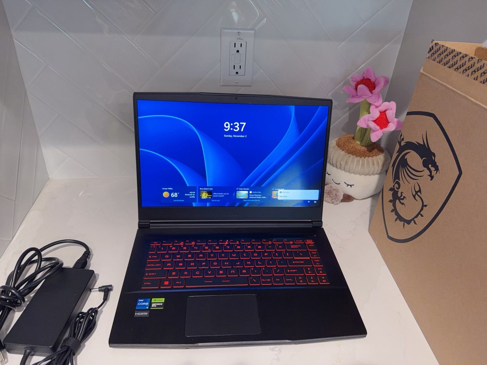 MSI GF63 thin 11UC 15.6″ FHD 144Hz i7-11800H RTX 3050 RAM updated 64GB/512GB