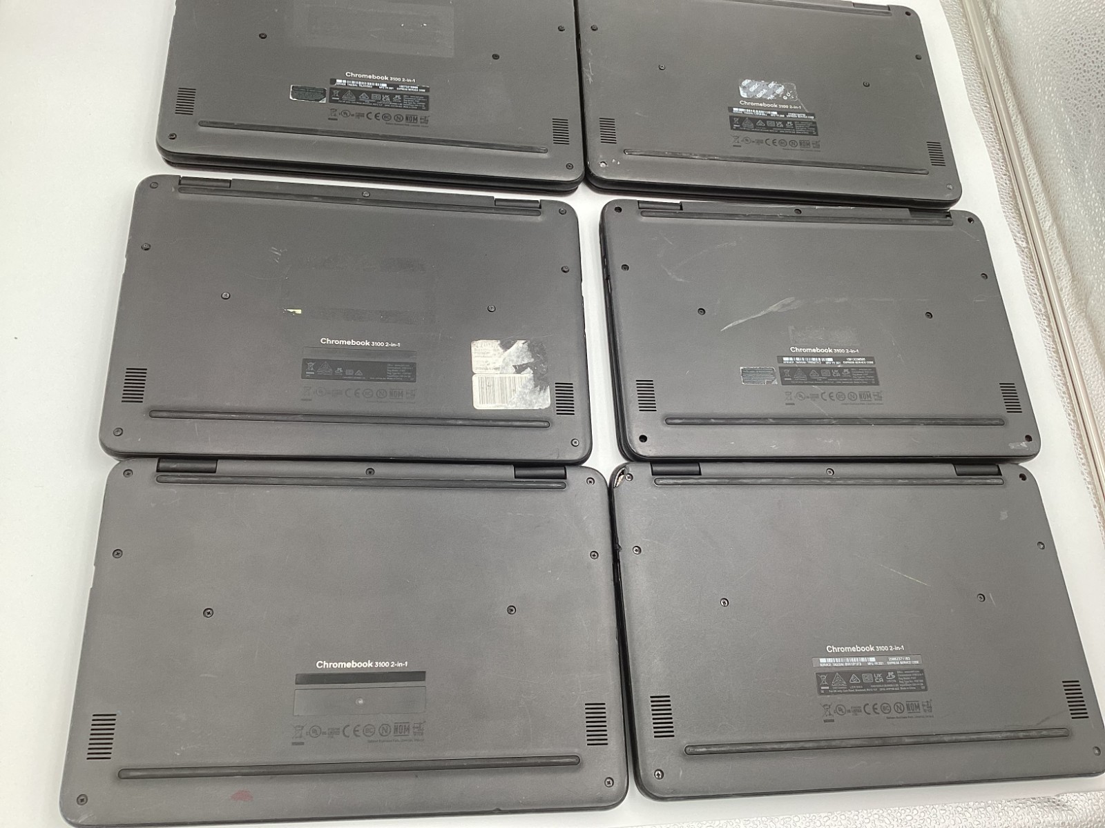 Lot of 11 Dell ChromeBook 3100 2in1 11″ Celeron 4GB RAM 32GB For Parts READ – DW