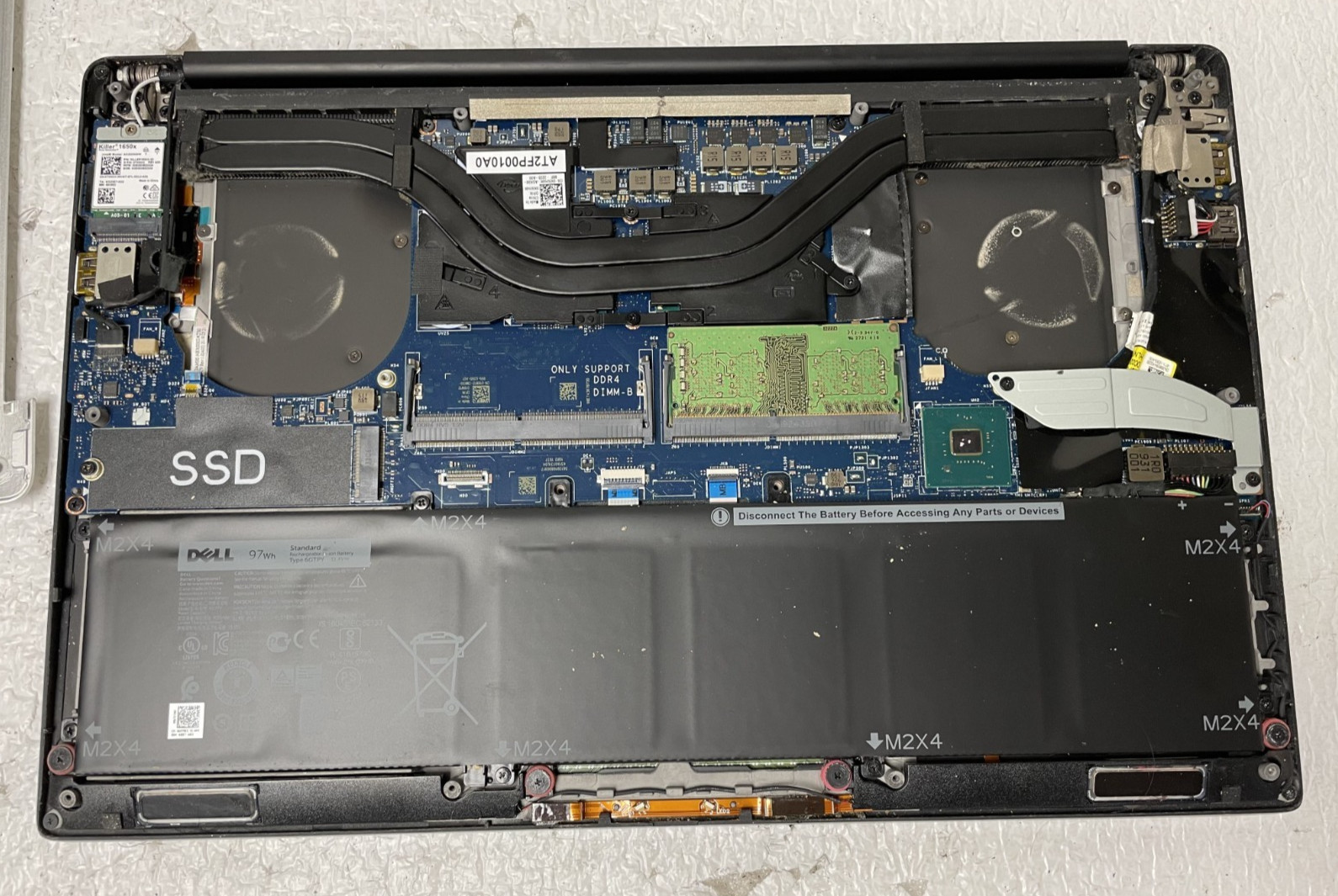 Dell XPS 15 7590 15.6″ Intel i7-9750H @2.60GHz 8GB RAM NO SSD For Parts *READ*