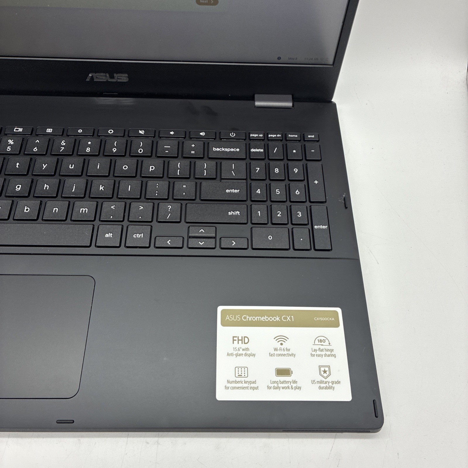 Asus Chromebook CX1 15.6″ Celeron N4500 4GB 64GB CX1500CKA-DH44F (L27)