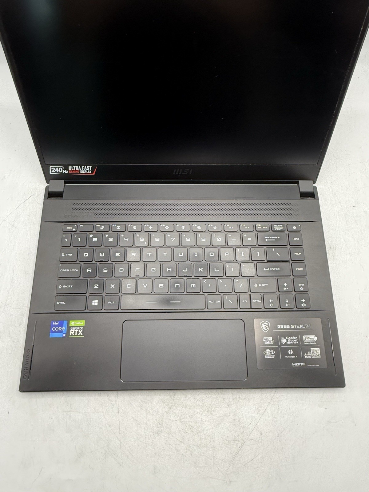 MSI Stealth GS66 15.6″ FHD i9-11900H 2.5GHz 8GB RAM RTX 3080 READ