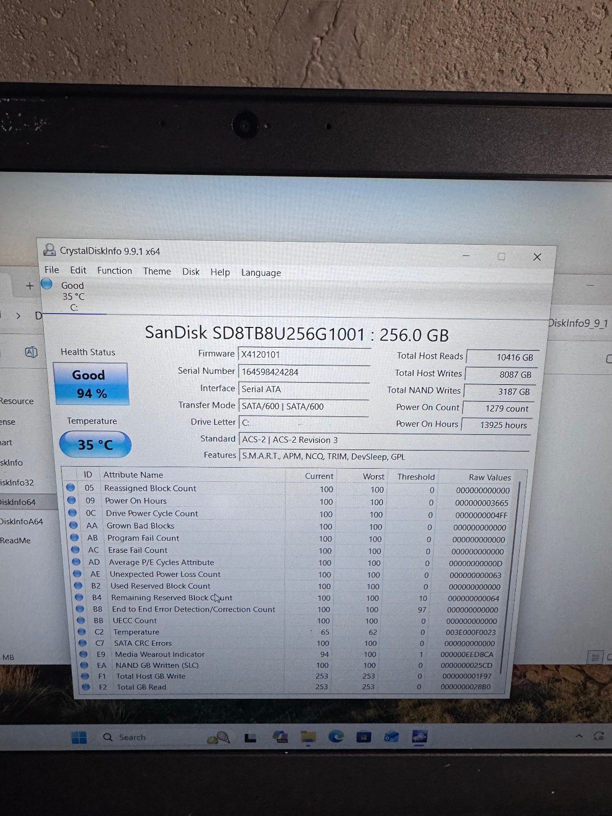 Lenovo ThinkPad T560, Intel Core i5-6300U @ 2.4GHz, 8GB RAM, 256GB SSD, W10P