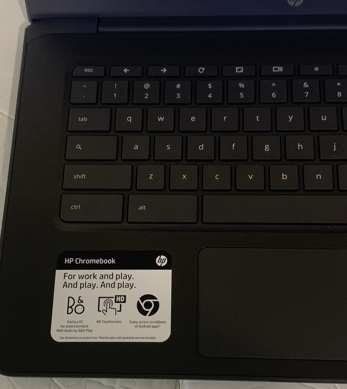 HP Touch Screen Chromebook 14-ca061dx 14″ Intel N3450 1.1GHz 4GB RAM 32GB SSD