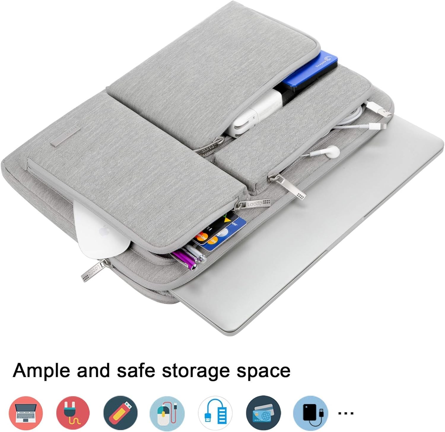 360° Protective Laptop Sleeve Case for 15 inch MacBook Air M5/A3448 (2026)