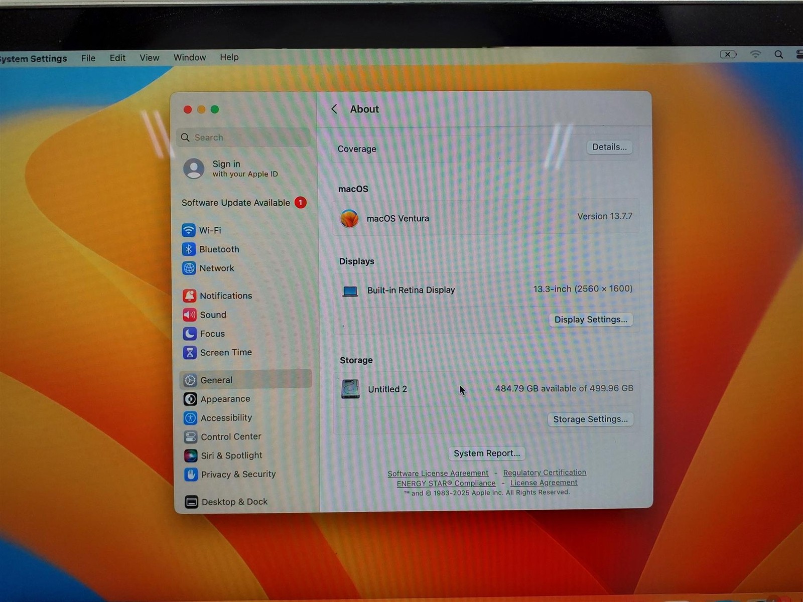 Apple MacBook Pro 2017 13″ Intel Core i5 16GB RAM 500 GB SSD *Read*