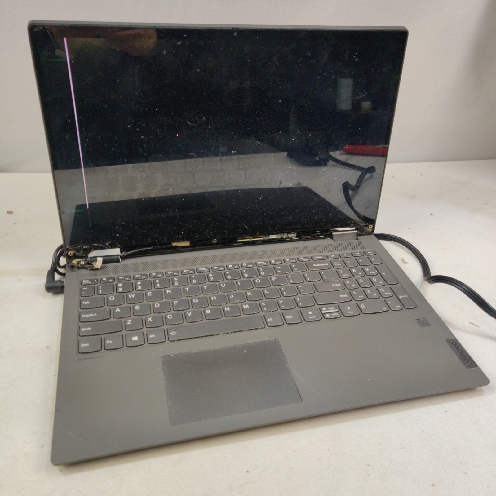 FOR PARTS, Lenovo IdeaPad Flex 5 15IIL05 i7-1065G7 16GB 15.6″ NO SSD/OS/ADAPTER