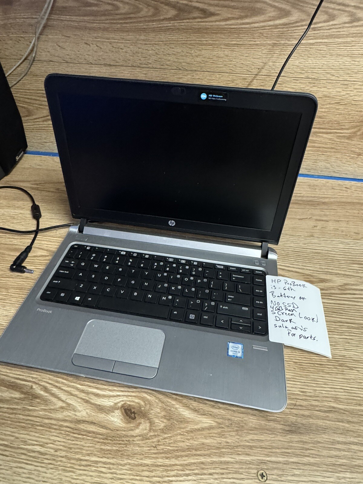 HP ProBook 430 G3 Intel Core i3 6th Gen 4GB NoHDD/OS/AC For Parts