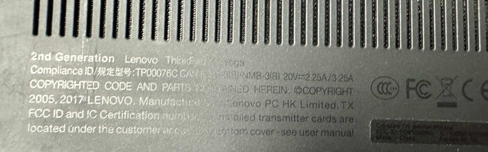 LENOVO THINKPAD X1 YOGA 2nd Generation