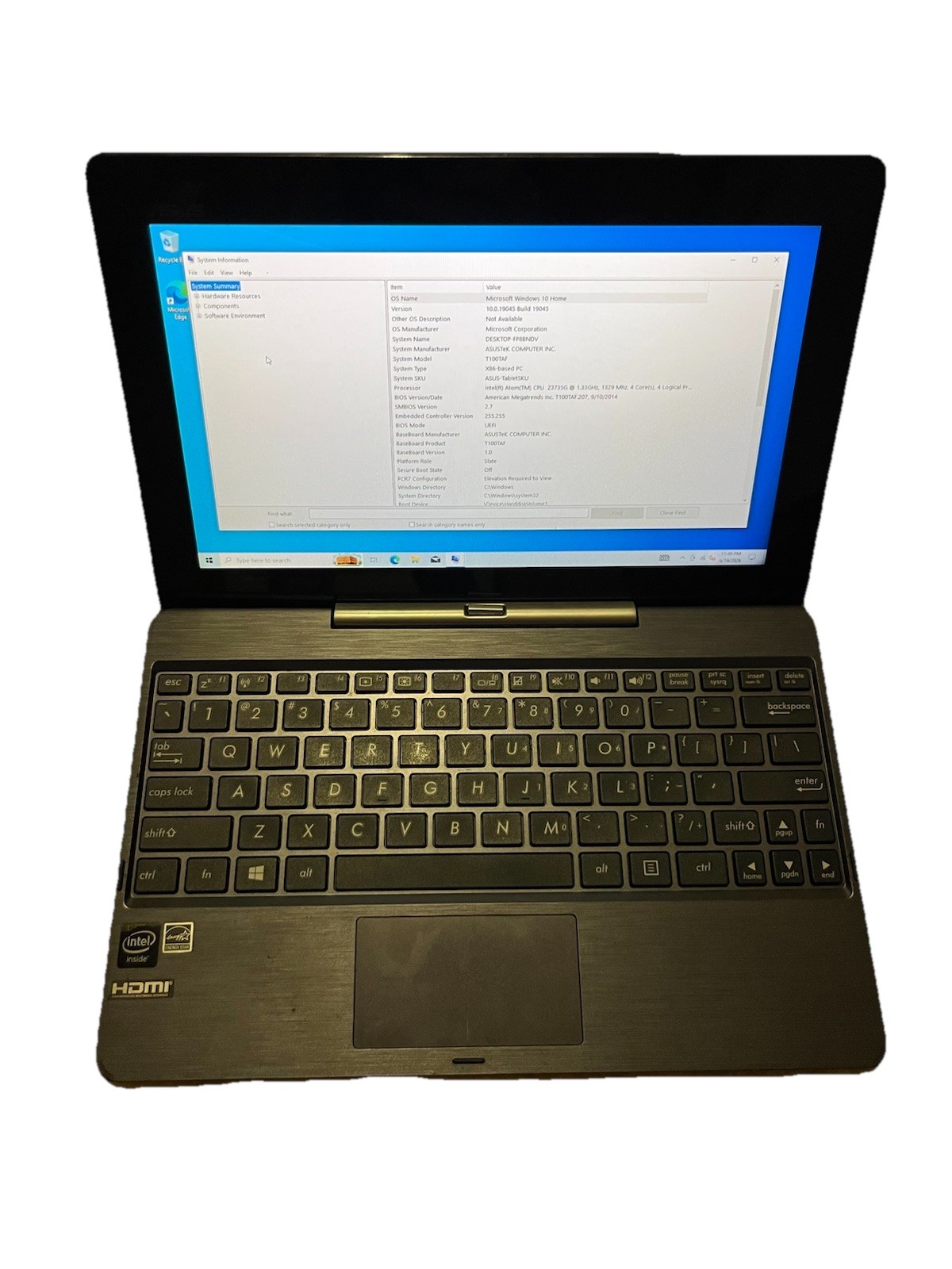 ASUS Transformer Book T100TAF 10.1″ 32GB, Intel Atom Quad-Core, Windows 10