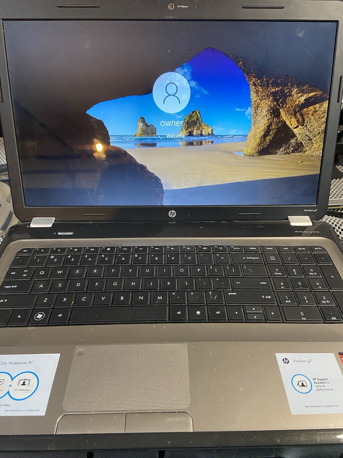 HP PAVILION G7 1075DX NOTEBOOK PC- AMD Phenom II – WINDOWS 10 PRO