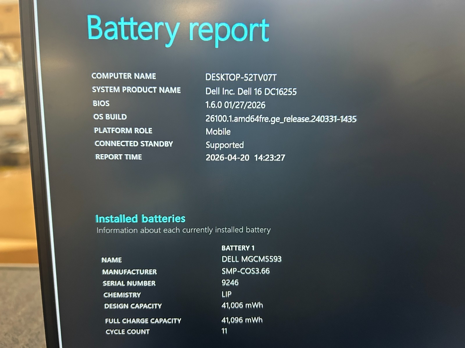 DELL 16 DC16255 WRC27, AMD Ryzen 7 250, 3.30 GHz, 16 GB RAM, 1 TB NVMe SSD