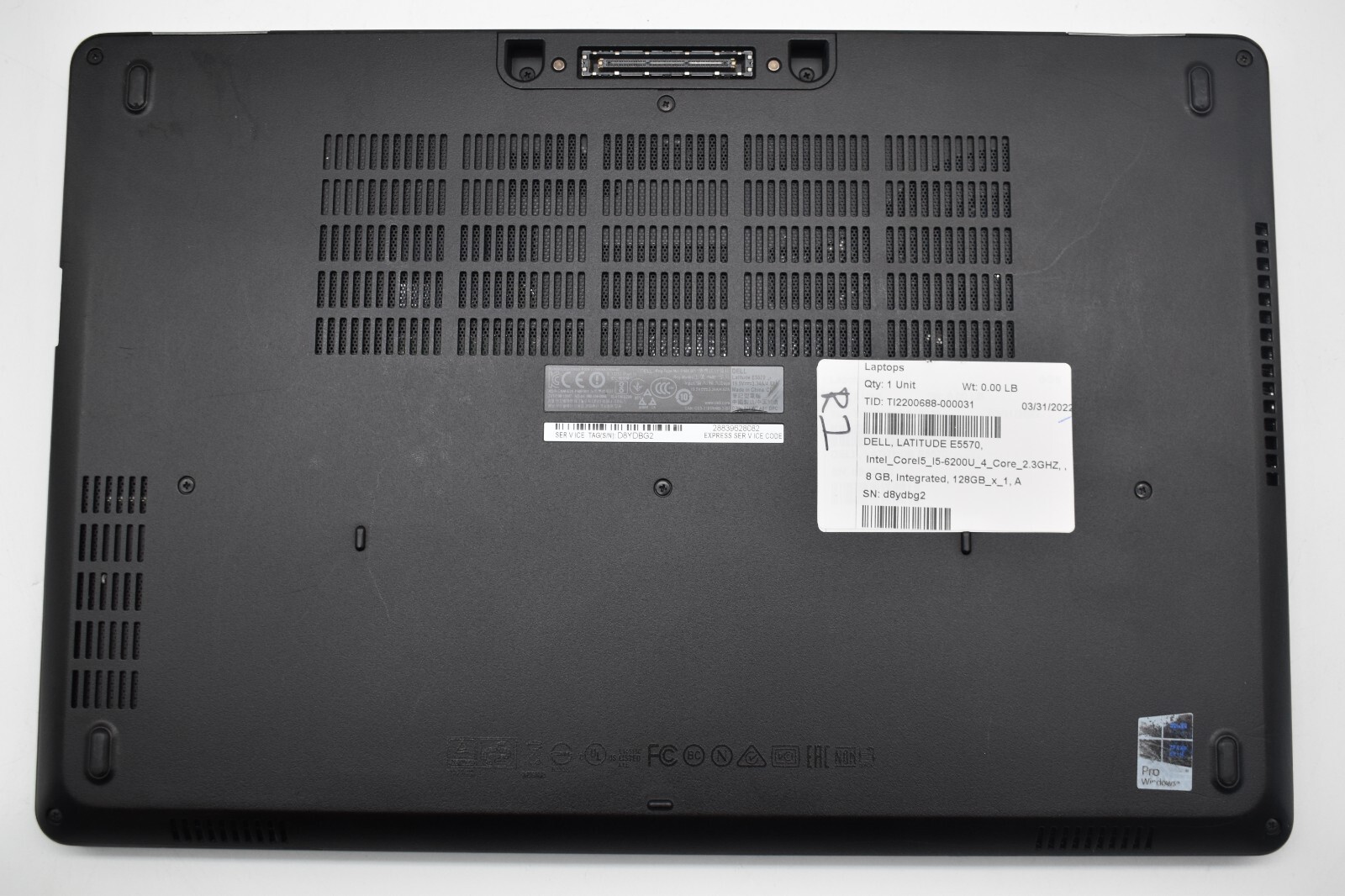 15.6″ Dell Latitude E5570 Laptop i5-6300U @ 2.40GHz 8GB RAM 256GB SSD Win 10 Pro