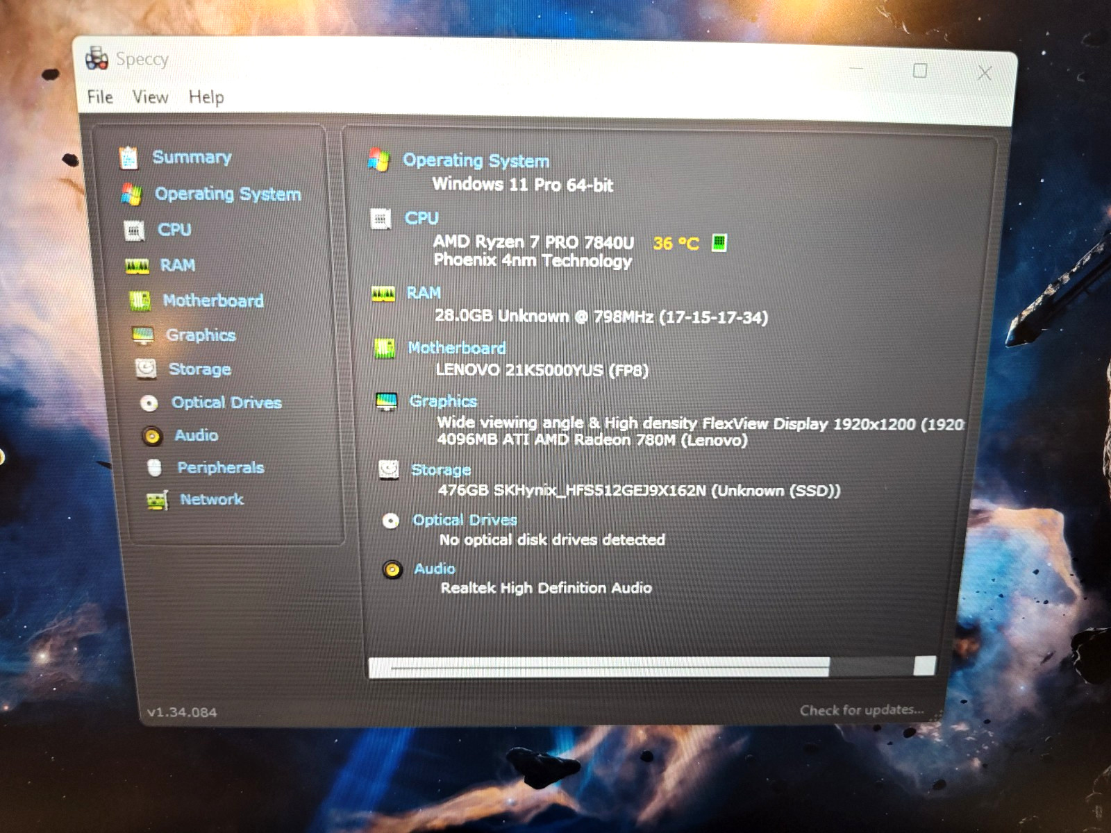 Lenovo ThinkPad P14s Gen 4 (Touch) — Ryzen 7 PRO 7840U / 32GB Ram / 512GB SSD