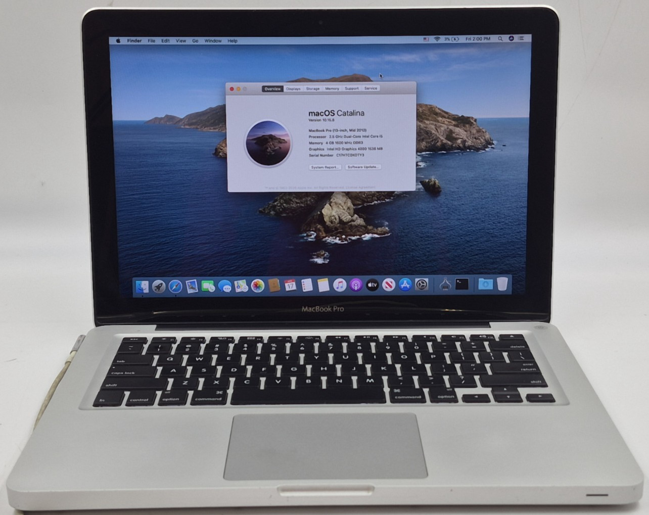 Apple MacBook Pro 13″ Mid 2012 i5-3210M 2.50GHz 4GB RAM 120GB SSD