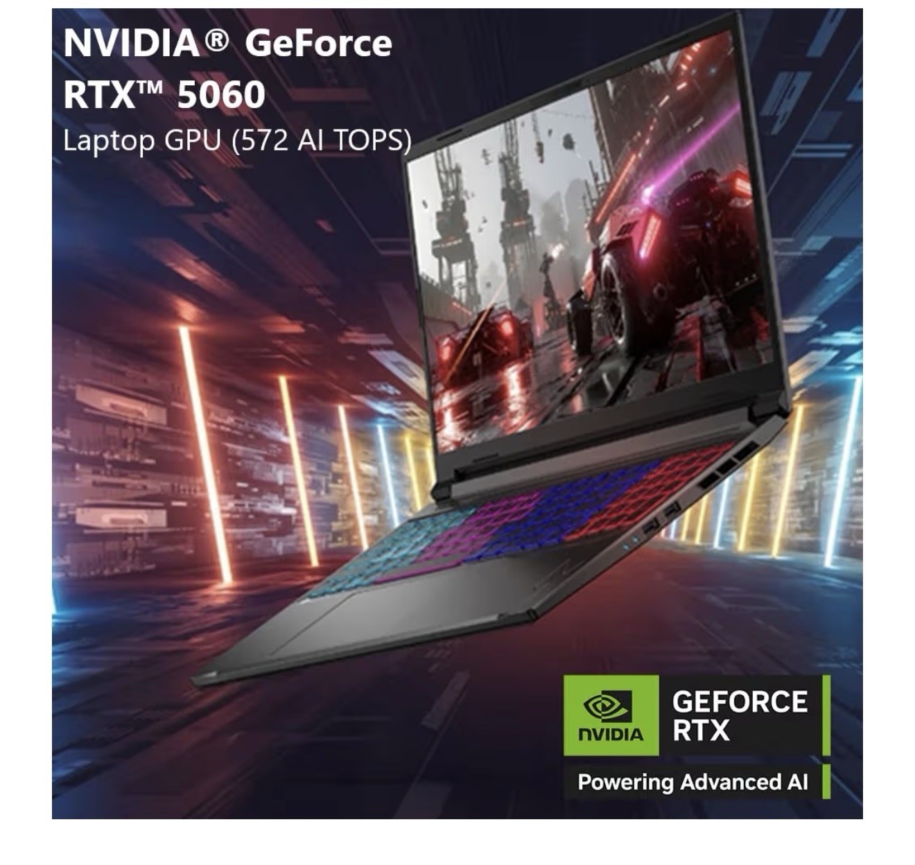 Acer Nitro V 16S 16″ AI Gaming AMD Ryzen 7 260 Processor RTX 5060 32GB DDR5 1TB