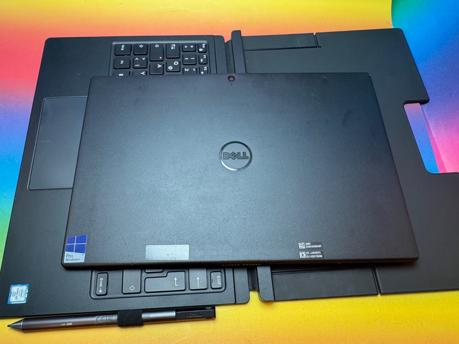Dell Latitude 7275 Tablet Laptop 12.5m5-6Y57 8GB 256GB DE WIN 11Pro LTE NB ST