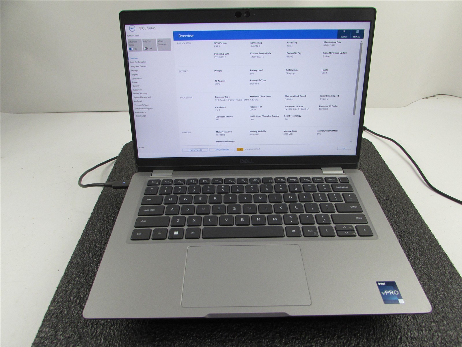 DELL LATITUDE 5330 FHD TOUCHSCREEN I5-1245U 10 CORE 512GB SSD 16GB RAM NO O.S