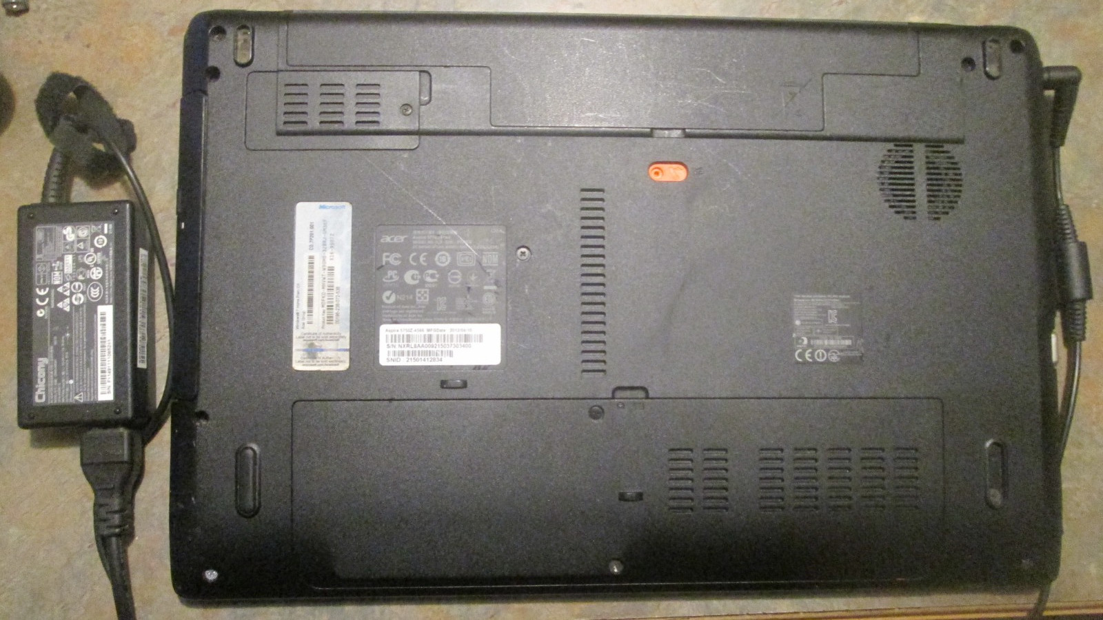 ACER ASPIRE 5750Z-4566 15.6″ PENTIUM B940@2.0GHZ 4GB RAM 500GB HDD WINDOWS 10