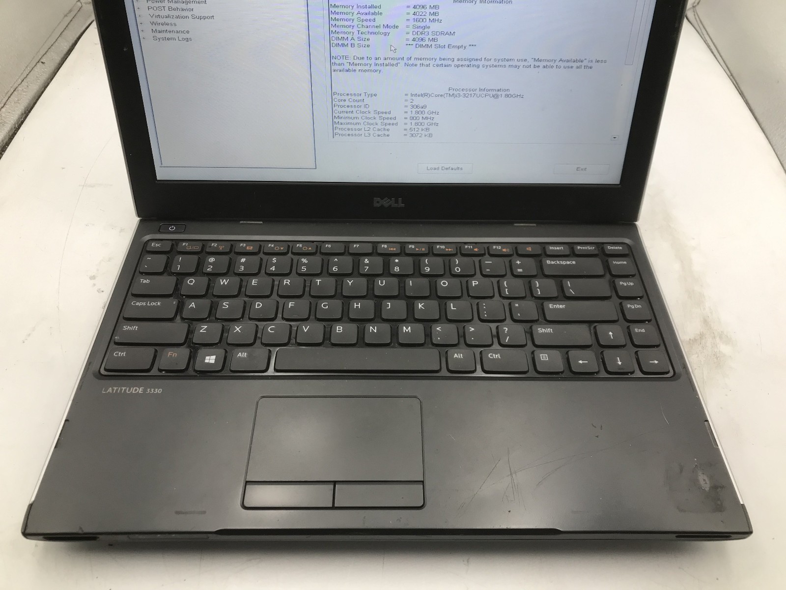 DELL LATITUDE 3330 – BOOTS TO BIOS – INTEL I3 3217M – 4GB RAM – READ DESC – BB!!