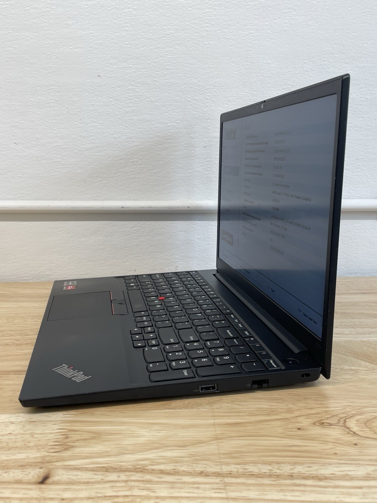 Lenovo ThinkPad E15 Gen 3 15″ RYZEN 7 5700U – 16GB RAM – No SSD/Locked BIOS