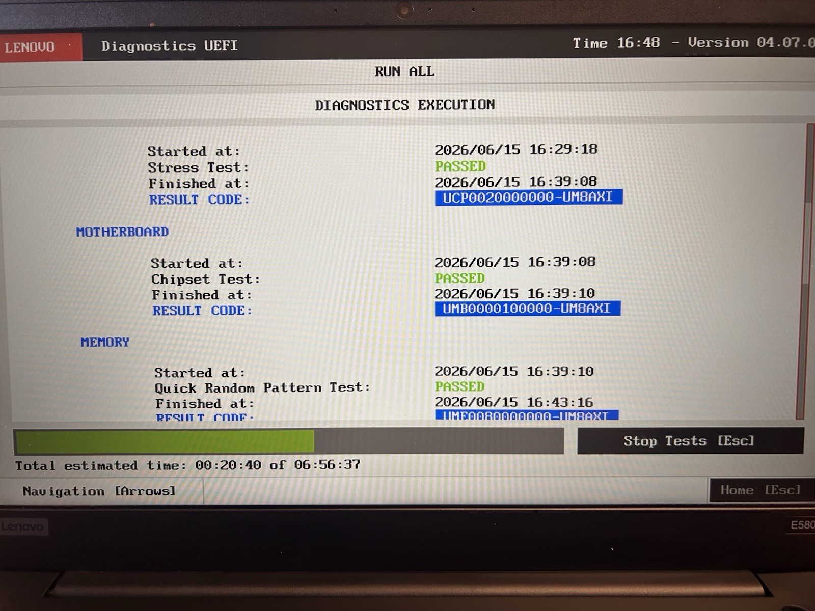 Lenovo ThinkPad E580 Laptop Intel I7-8550U 1.8GHz, 16GB RAM