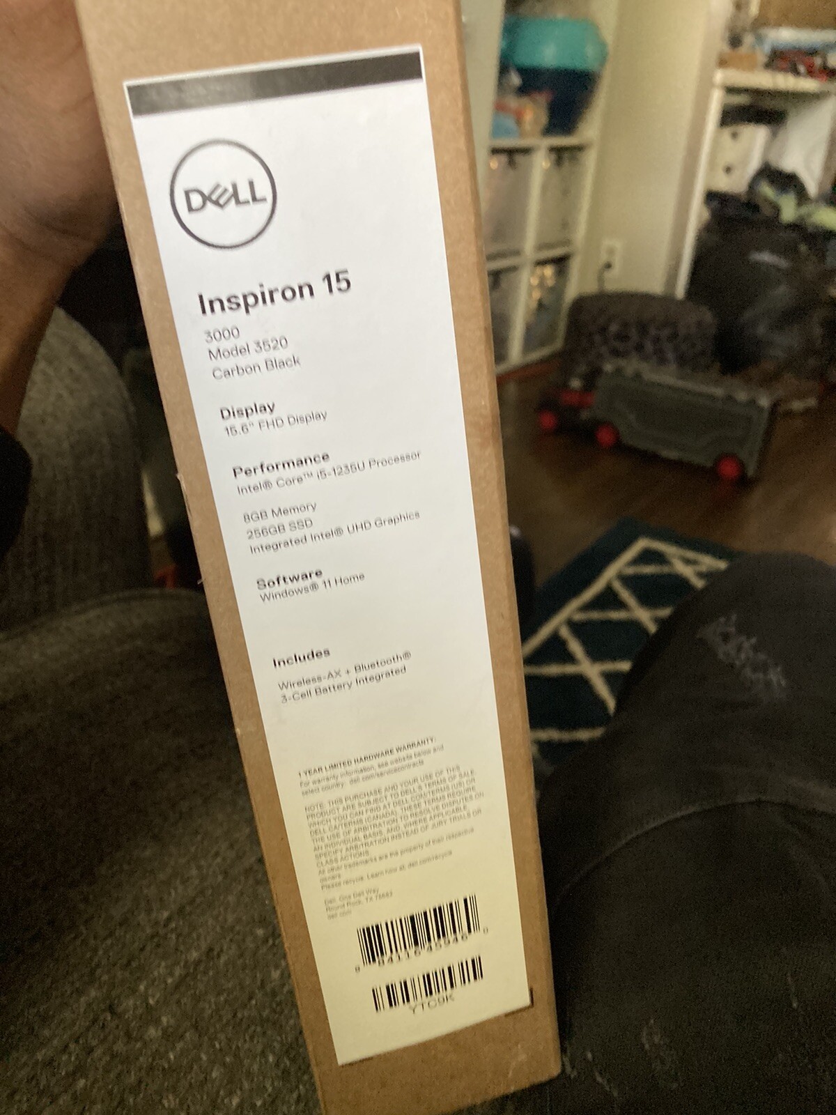 Dell Inspiron 15 3520 15.6″ (512GB SSD, Intel Core i3-1215U, 3.20GHz, 12GB DDR4)