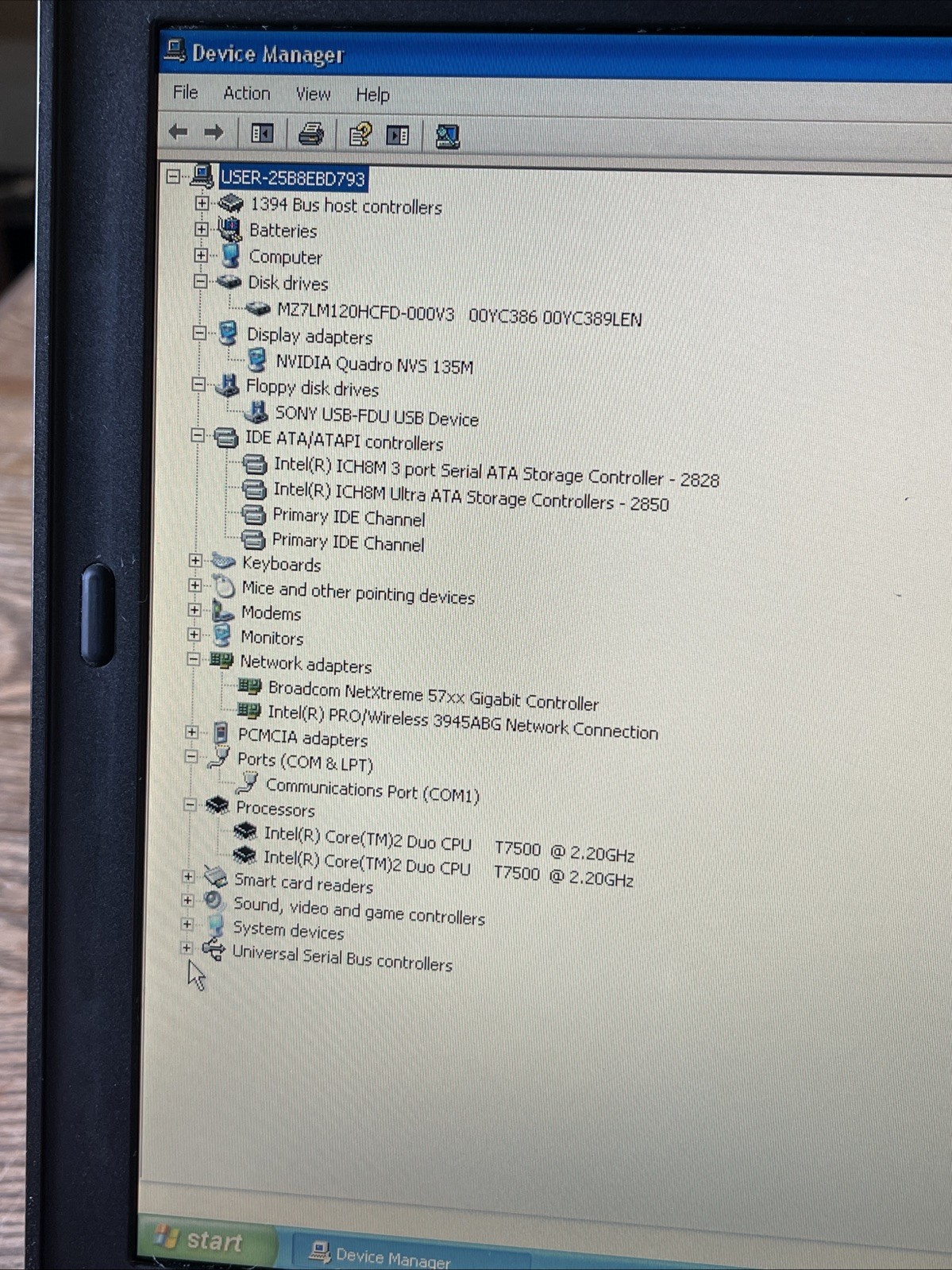 DELL D630 14″ Windows XP Laptop Core 2 Duo, nVidia, 120 SSD, DVD, RS232 Serial