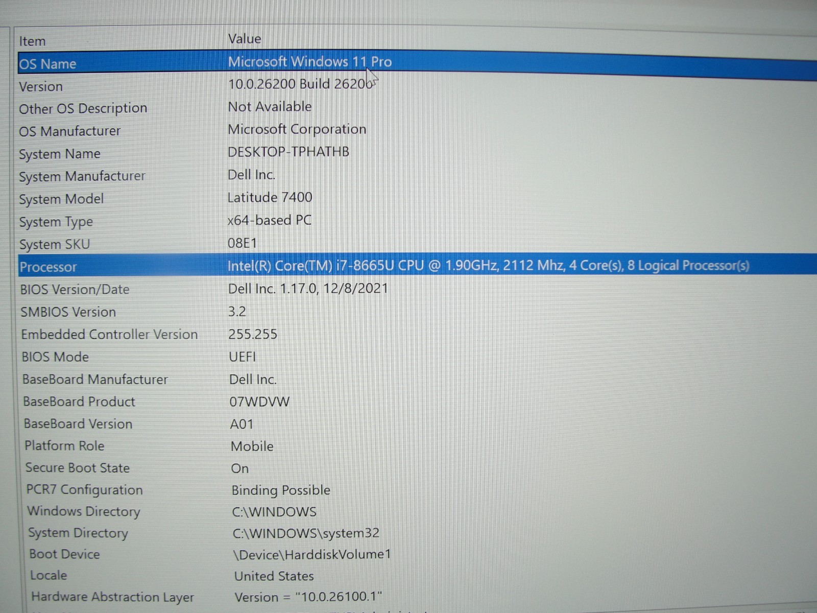 Dell Latitude 7400 14” FHD TOUCH Core i7-8665U 1.9GHz 16GB RAM 512GB SSD vPRO