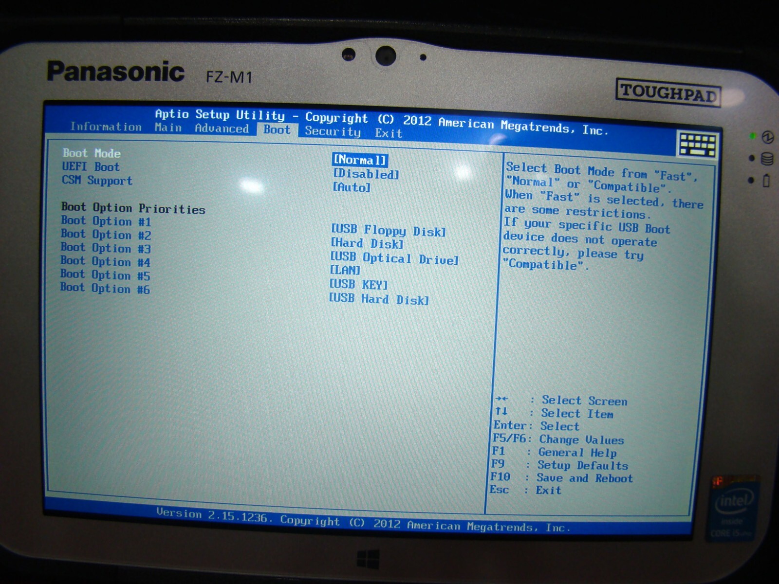 Panasonic Toughpad FZ-M1 i5 1.60GHz 8GB 128GB (FZ-M1CEAAXBM) READ DESCRIPTION