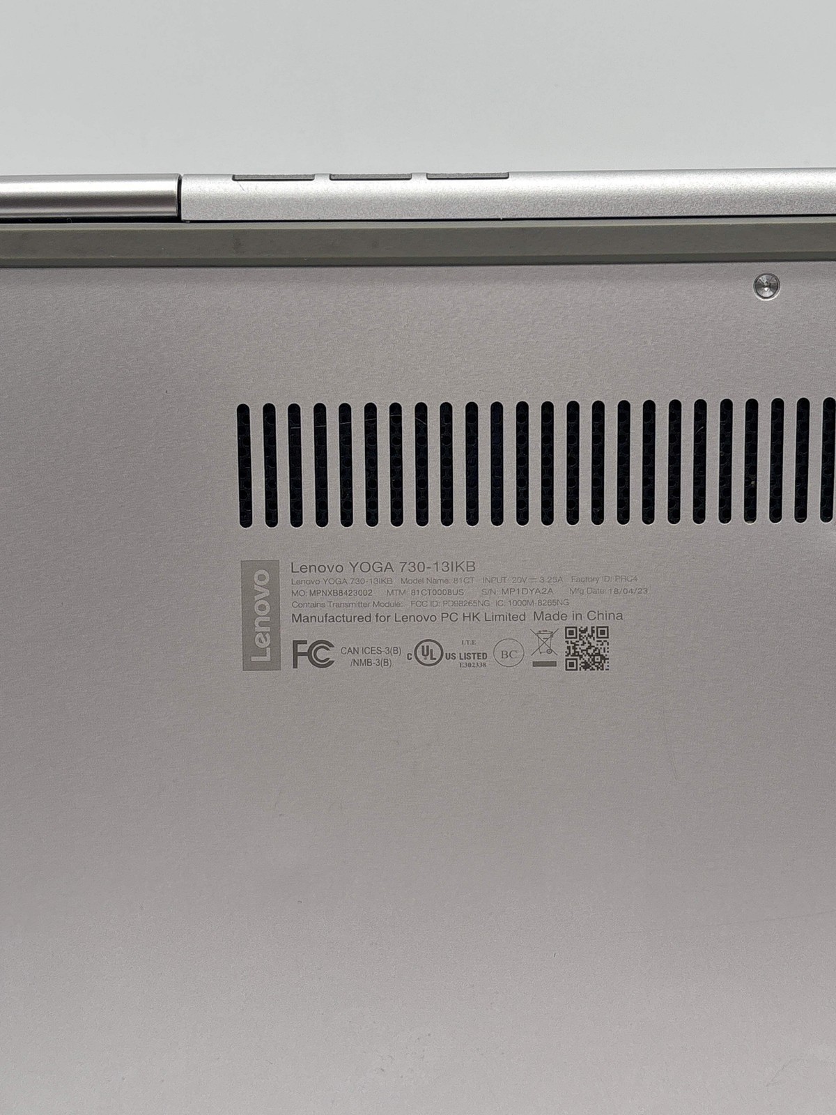 Lenovo Yoga 730-13IKB 2-in-1 i5-8250U 8GB RAM 256GB SSD Used
